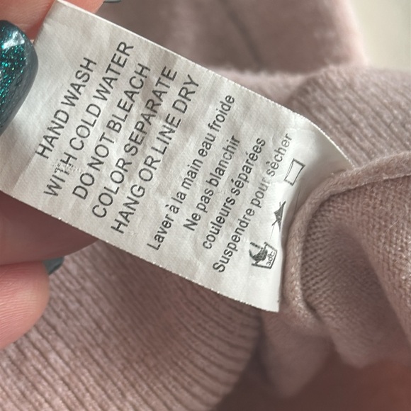 Dreamers sweater dress size M/L light blush pink with crisscross back - Picture 10 of 11